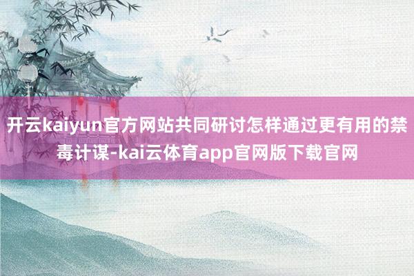 开云kaiyun官方网站共同研讨怎样通过更有用的禁毒计谋-kai云体育app官网版下载官网